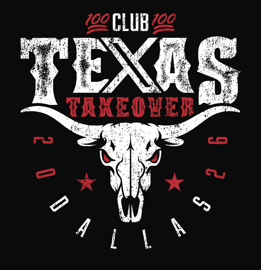 100 Club Texas Takeover logo